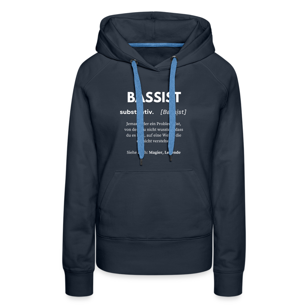 Frauen Premium Hoodie - Navy