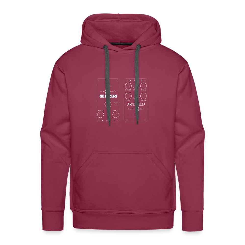 Blueprint Effektpedal - Männer Premium Hoodie für Gitarristen - Bordeaux