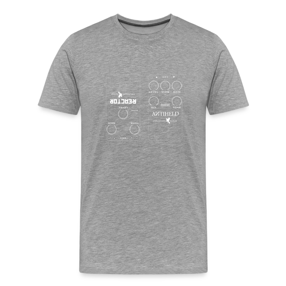 Blueprint Effektpedal - Männer Premium T-Shirt für Gitarristen - Grau meliert