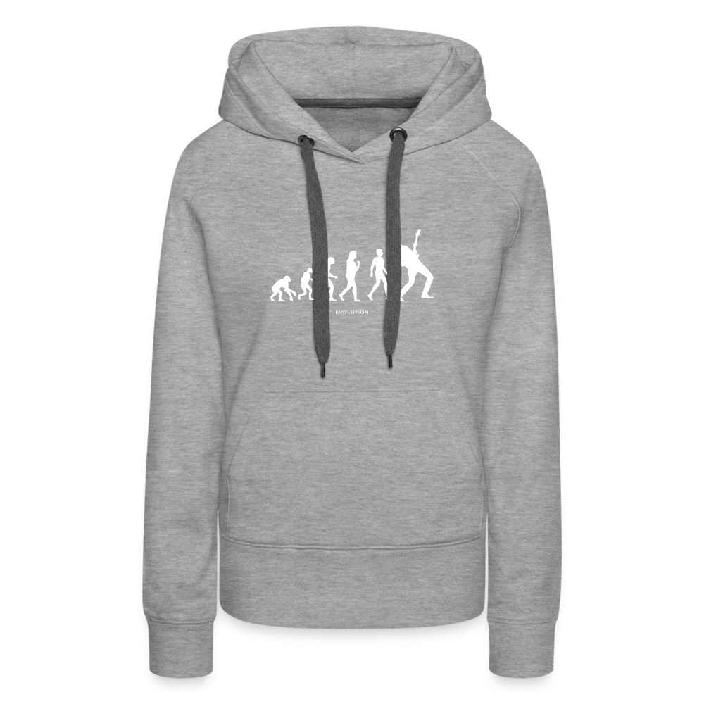 Frauen Premium Hoodie - Grau meliert