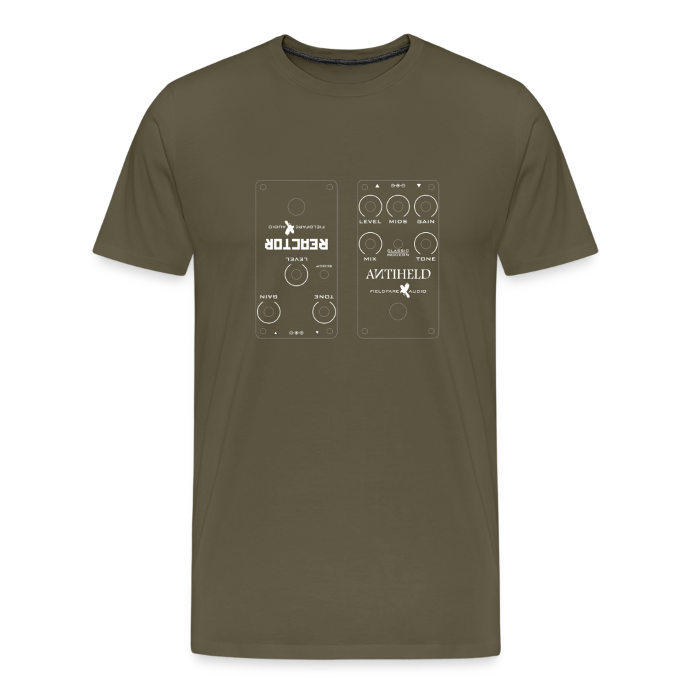 Blueprint Effektpedal - Männer Premium T-Shirt für Gitarristen - Khaki