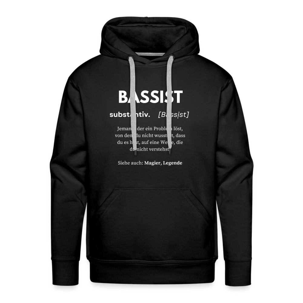 Männer Premium Hoodie - Schwarz