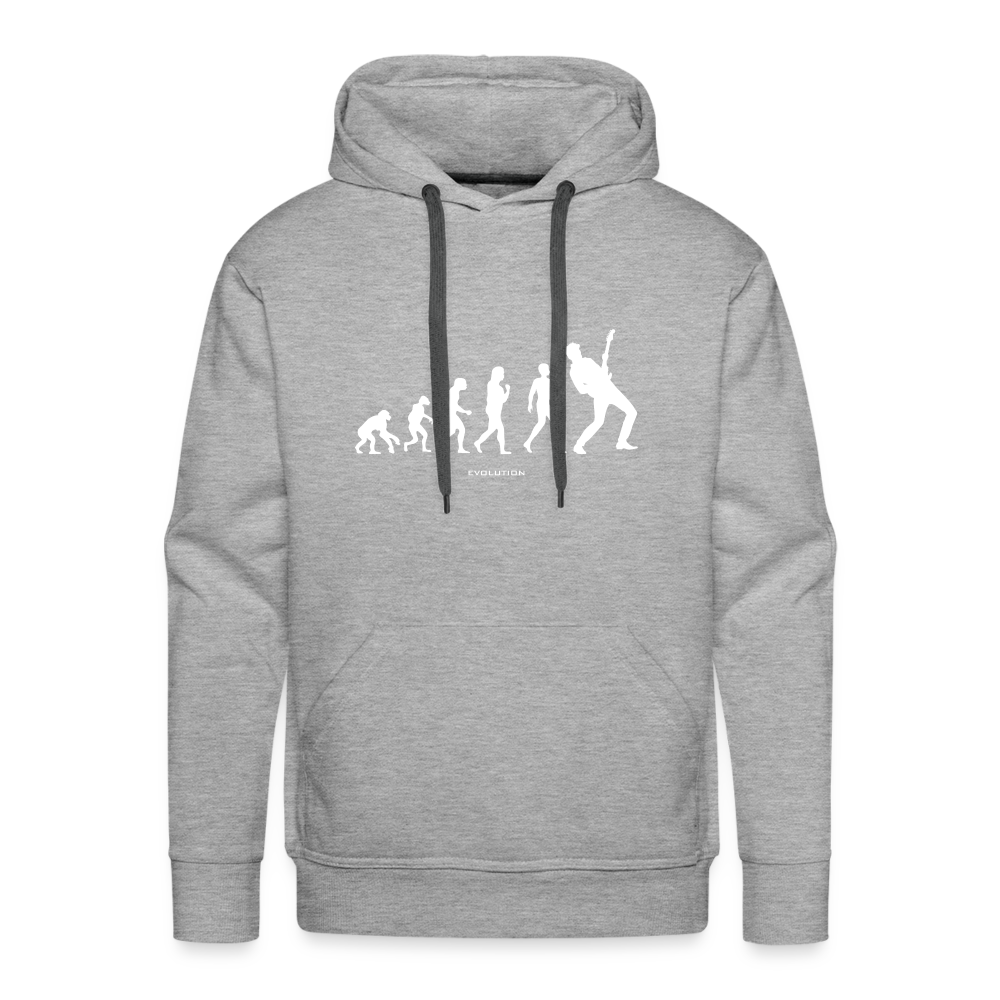 Männer Premium Hoodie - Grau meliert