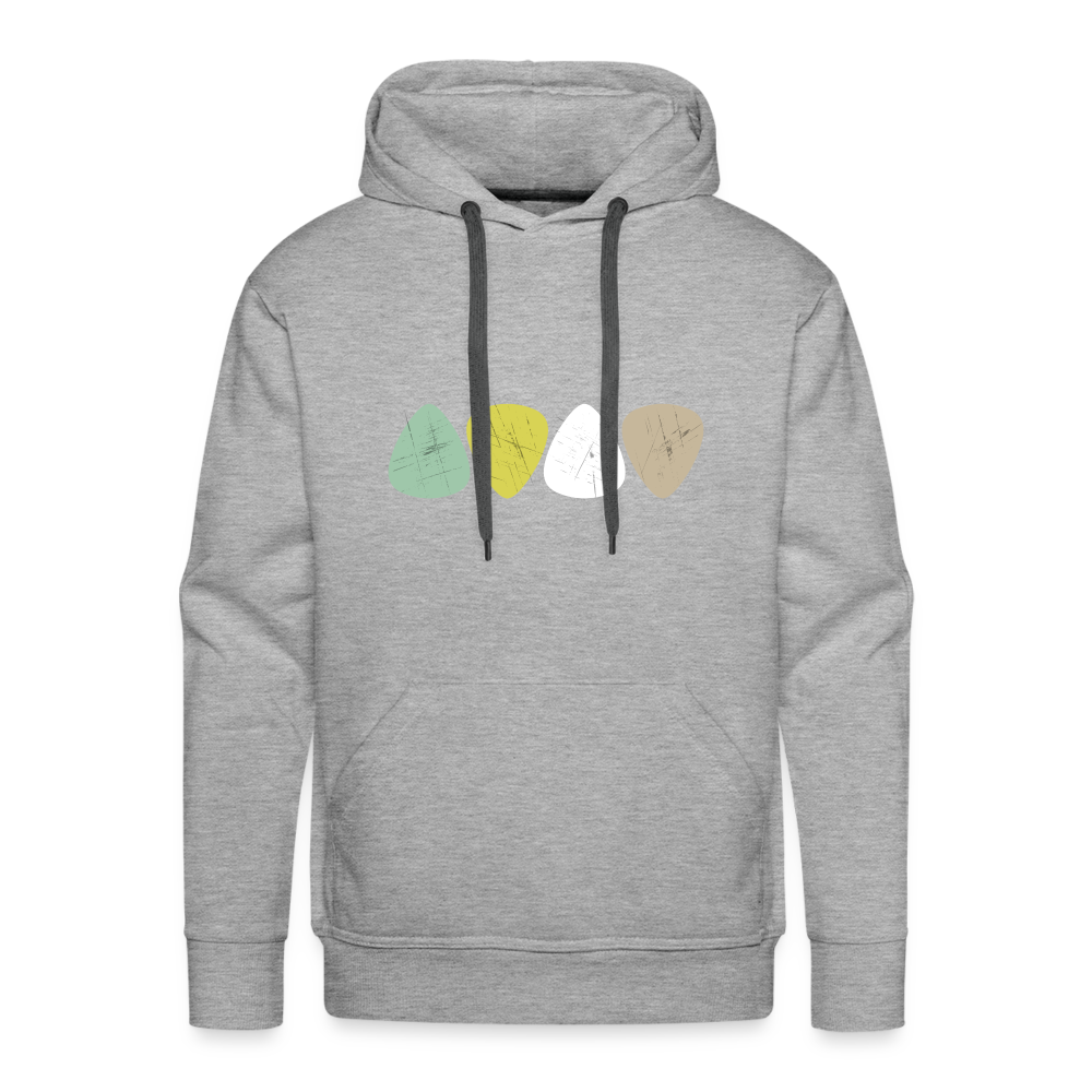 Männer Premium Hoodie - Grau meliert