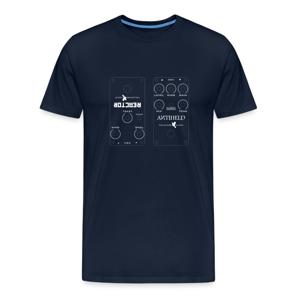 Blueprint Effektpedal - Männer Premium T-Shirt für Gitarristen - Navy