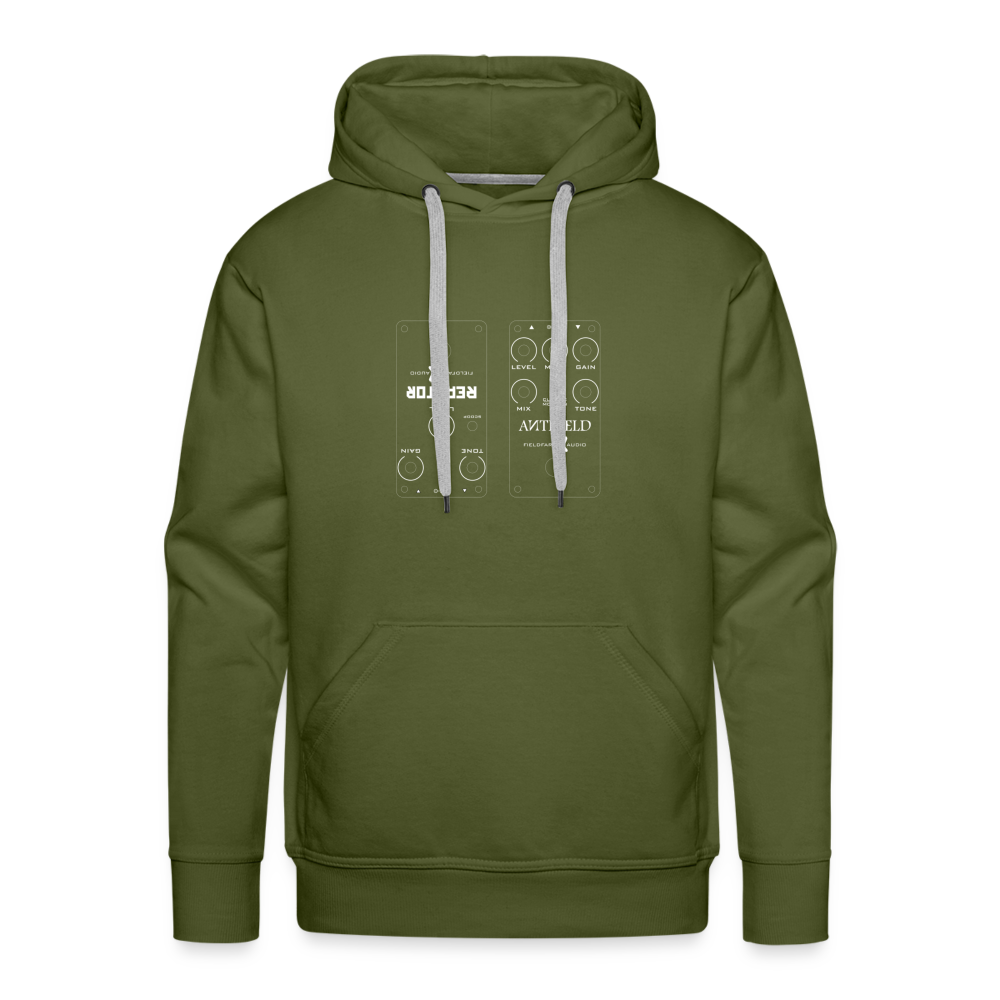 Blueprint Effektpedal - Männer Premium Hoodie für Gitarristen - Olivgrün