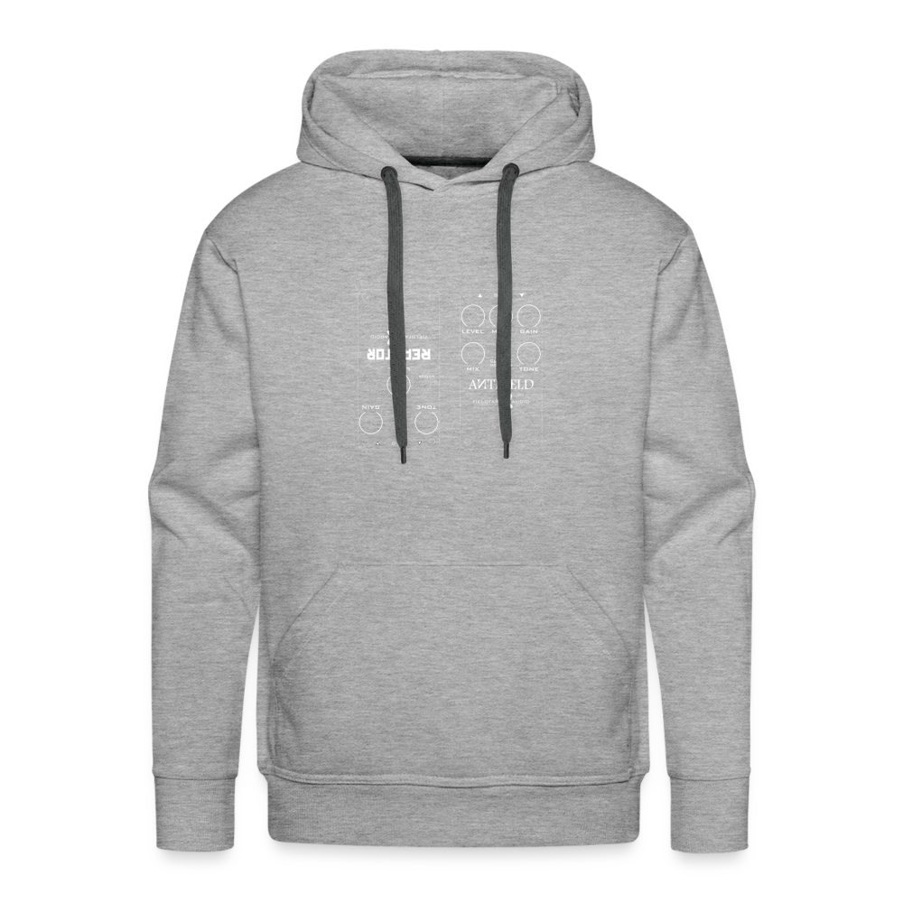 Blueprint Effektpedal - Männer Premium Hoodie für Gitarristen - Grau meliert