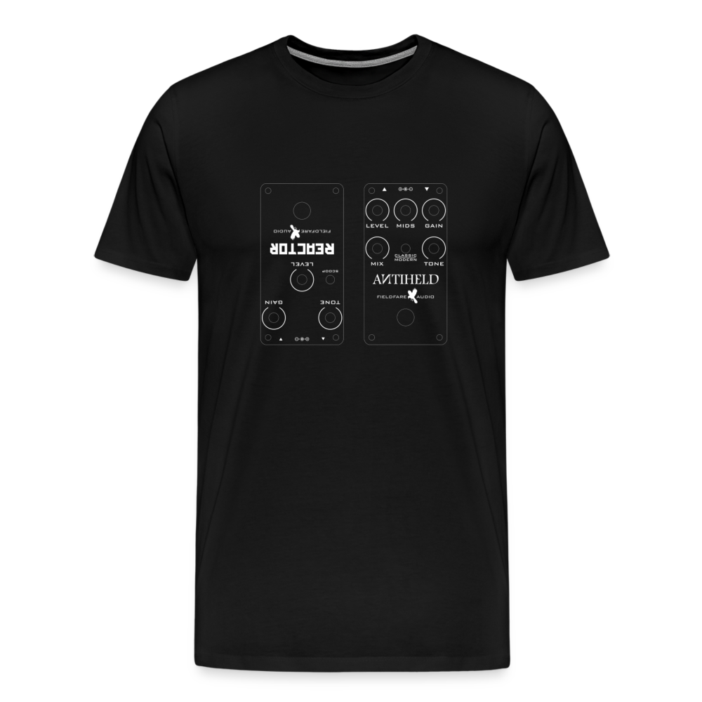 Blueprint Effektpedal - Männer Premium T-Shirt für Gitarristen - Schwarz